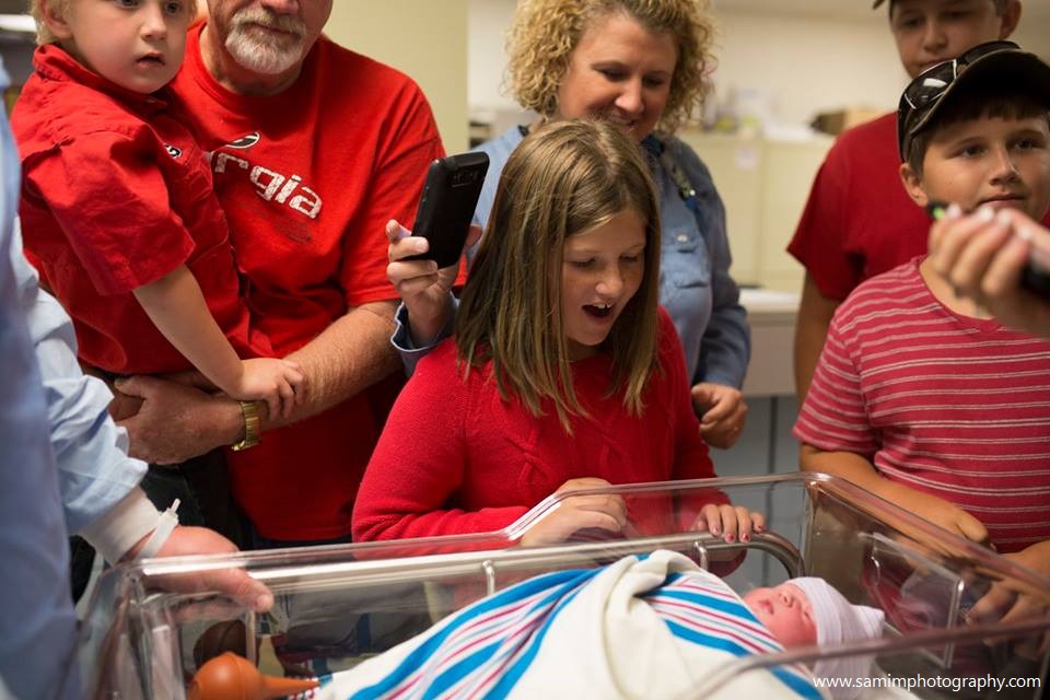 C-section birth at Tift Regional Tifton Birth photographer