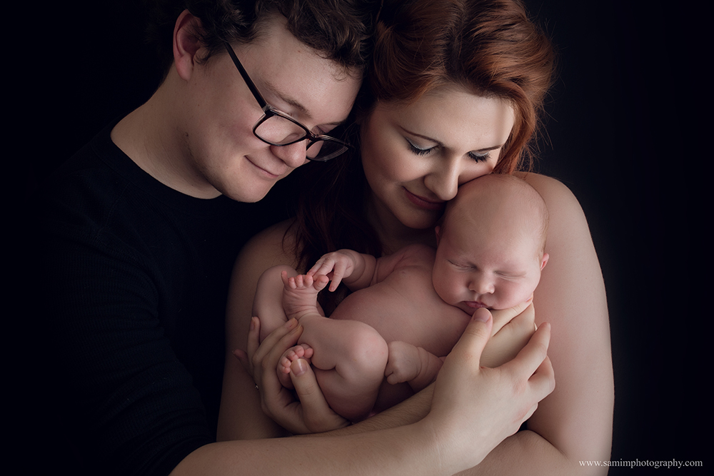 ashburn ga photographer tattooed parent newborn photos