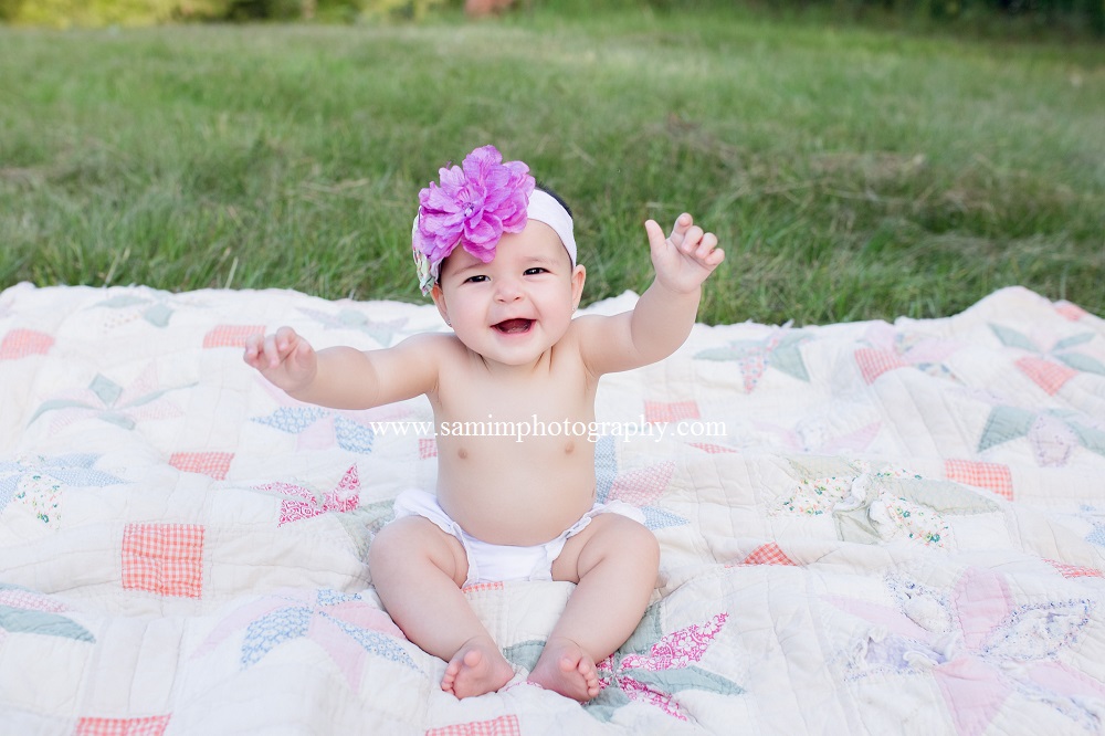 Ashburn GA photography 6 month outdoors session