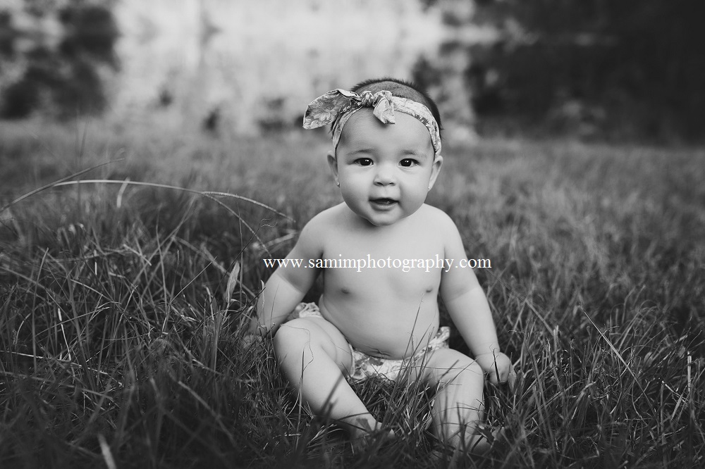 Ashburn GA photography 6 month outdoors session