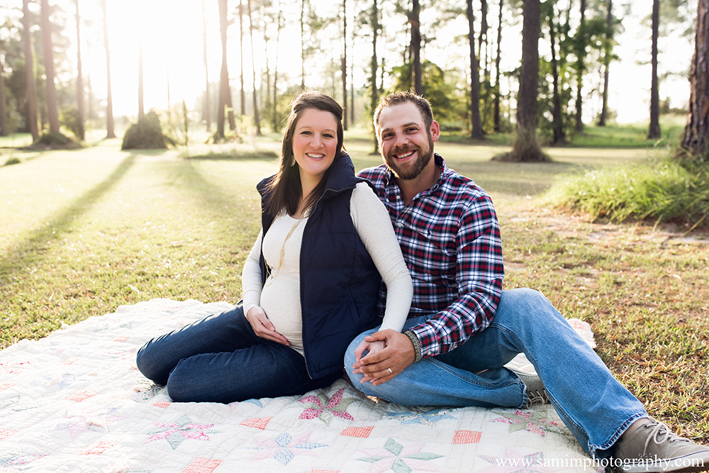 Ashburn Ga Photographer Fall Plaid Maternity Session