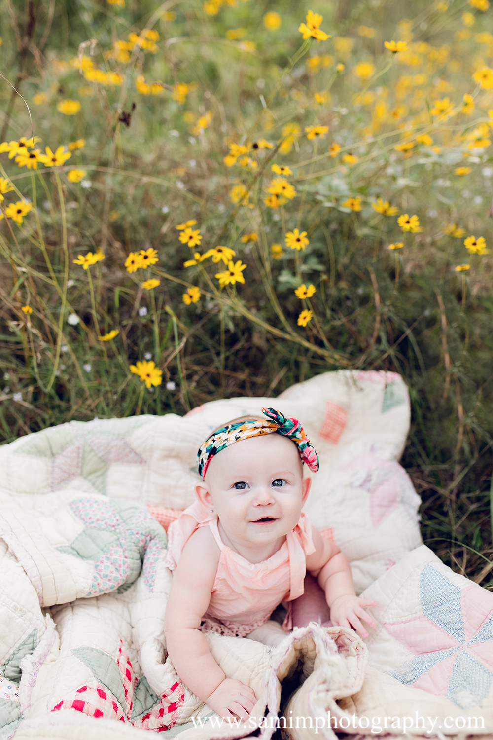 Ashburn Ga Photographer Country Family session Ross Lake wildflower