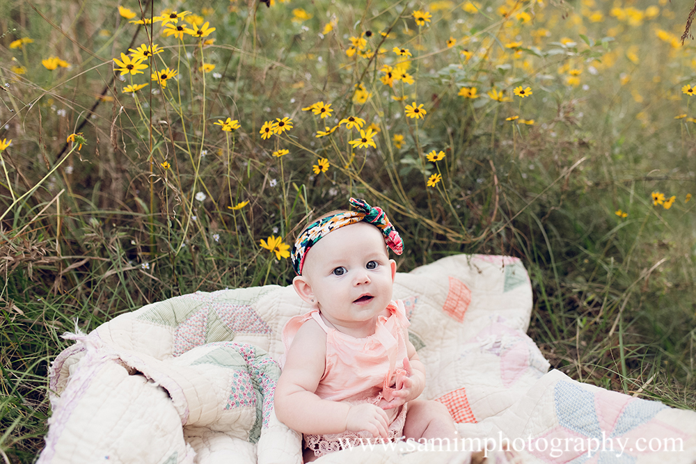 Ashburn Ga Photographer Country Family session Ross Lake wildflower