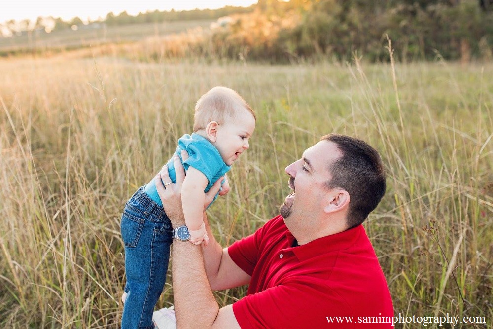 SamiM Photography Fall Sunset Session family daddy and son