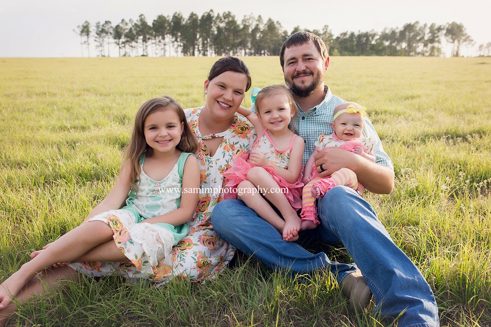 Valdosta Ga family photographer spring sunset session 