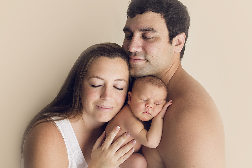 Floral Newborn Session newborn parent photos