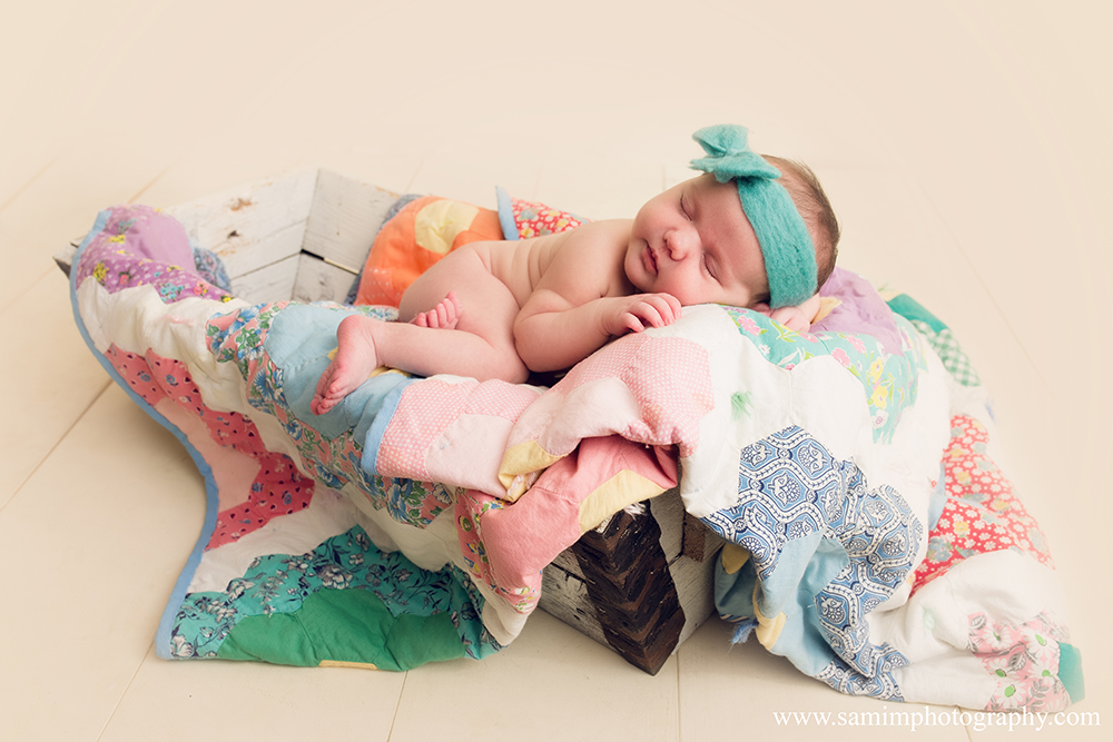 Vintage inspired newborn session